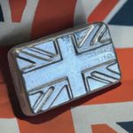 Pure 999.9 Silver 40g Ingot Bar with British Flag. Hallmarked