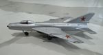 Russian Sukhoi  SU-11 Jet Plane Model Diecast Metal Good Condition No Stand
