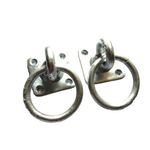 Swivel tie ring plate stable horse hay net 50mm ring galvanised 2 pack (512)