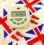 ⭐ 12V LCD Digital Clock Programmable Control Power Timer Switch Relay + Crimps ⭐
