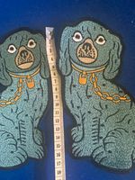 Embroidered Sew-On Dog Patches Pair (2pcs) Pack Applique for Crafts Bags Coats
