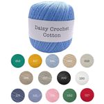 3-Ply Daisy Crochet Wool Premium Egyptian Cotton Thread Knitting Yarn All Colour