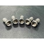 5x F-Type Connector Plug Twist-On RG58 RG6 Satellite Coaxial Cable Aerial Sky