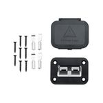 2X 50A Plug Mounting Panel With Dust Cover Fit For Anderson Power Sb50 Connector