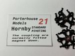 No.21___OO/HO HORNBY MAGNETIC COUPLER TYPE PIVOTING REPLACMENT  5 PAIRS,