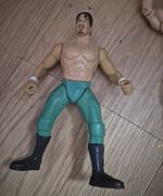 Wrestling Action Figure Figures - Green/Teal Tights with Black Boots