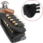 Tactical Hunting Rifle Shotgun Shell Butt Stock Cheek Pad Ammo Holder Pouch Bag
