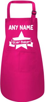 Personalised Kids Apron Star Baker with Adjustable Straps 
