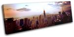 New York NYC Skyline City SINGLE CANVAS WALL ART Picture Print VA