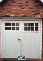 Novoferm white berwick side hinged 50/50 split FITTED 