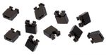 10 x 2.54mm Micro Jumper Shunt with Test Point Black PCB Shorting Link UK Seller