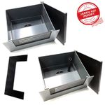 JKI 4”& 2" In-wall skimmer with, without overflow. Construction block. KOI pond.