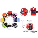 2pcs 4 Digit Counting Manual Hand Tally Number Counter Mechanical Click Clicker