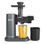 Ninja Cold Press Juicer Machine with 700ml Jug & 1.1L Pulp Container, Grey 