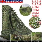4mx6m Camo Net Hunting/Shooting Camouflage Hide Army Camping Woodland Netting UK