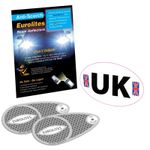 Eurolites Headlamp Headlight Beam Adaptors European Driving UK Sticker Brexit