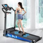 Treadmill Electric Running Walking Machine Manual 9% Incline Home Gym Folding UK