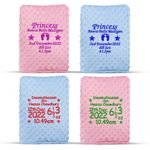 Personalised Baby Blanket Embroidered Luxury Bubble Blanket Newborn Babies Gift
