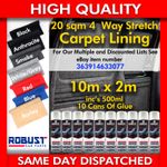 CAMPER VAN CAR CARPET LINING 4 WAY STRETCH FOR VW T6/5.1 TRIM TRANSIT 20 SQM