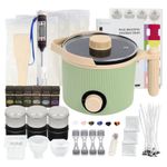 Electric Wax Melter Pot Soy Wax Candle Making Kit Candle Mould Thermometer 230V
