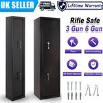 3/6 Gun Cabinet Safe Lockable Rifle Firearm BS7558/92 Police Approved Heavy Duty