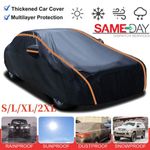 Waterproof 6 Layer Car Cover Heavy Duty Cotton Lined UV Protection S L XL XXL UK