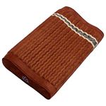 Reddish Brown MediCrystal Amethyst Pillow - Gentle Cervical Support   - Open Box