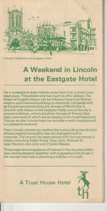 LINCOLN - TOURS FROM EASTGATE HOTEL LEAFLET (TRUST HOUSE HOTELS 1965)