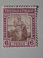 stamps Trinidad and Tobago six pence 6d 1913 MH sg153a