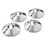 Silver Chrome Radiator Pipe Covers Ring  Silver Chrome 15mm Pack Of 4