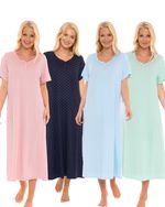 Suzy & Me Womens Supersoft Long Length Nightdress in Polka Dot Design