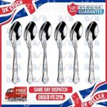 6 KINGS TEA SPOONS SET OF SIX QUALITY DESIGN PATTERN CATERING GRADE CUTLERY