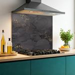 Printed Glass Kitchen Splashback 6mm Toughened Heat Resistant Hob Design No 2201