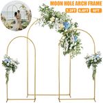 6.6/7.2FT Metal Arch Backdrop Stand Wedding Arch Frame for Birthday Party Decor