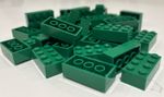 LEGO® Bricks 100 x 2x4 Green 3001 BRAND NEW | Lego City & Lego Creator 3in1 sets