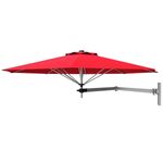 Wall Mounted Cantilever Patio Tilting Sunshade Umbrella