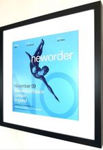 Framed PRINT New Order Ian Curtis love will tear us apart Blue Monday 