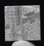 GIBEON Iron Meteorite Carved Square WIDMANSTATTEN Carving Jewelry Wire Wrapping