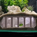 Aquarium Cave Decoration Roman Column Basement Palace Fish Shrimp Betta Pleco