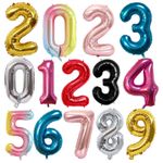 16" Foil Number Balloons letter Air Cheap Birthday Age Party Wedding Anniversary