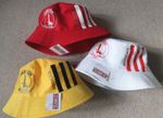 CHARLTON ATHLETIC BUCKET HAT RED , WHITE , CAFC/ENGLAND OR CAFC/JAMAICA