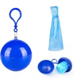 Disposable Emergency Rain Poncho, Waterproof Blue Raincoat
