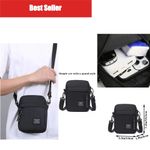 Men's Nylon Crossbody Shoulder Bag Casual Unisex Satchel for School Daily