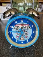 Vintage Teenage Mutant Ninja Turtles Alarm Clock wind up TMNT 1990''s