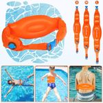 Secure Buckle Inflatable Swim Belts Swimming Training Aid Buoyancy Waist Belts