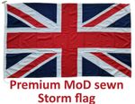 Union Jack premium sewn MoD woven cotton like flag stitched storm British made