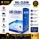 Val-Clean Denture Cleanser 84g Deep Cleaning Formula Valplast Retainers