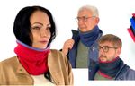 100% Cashmere Scarf Snood Neck warmer Unisex Reversible Handmade Gift Upcycled