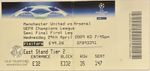 Ticket 2009 Champions League Semi Final Manchester United V Arsenal EXCELLENT 