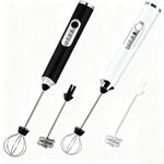 Small Coffee Latte Handheld Electric Milk Frother Whisk Frothy Blend Whisker UK
